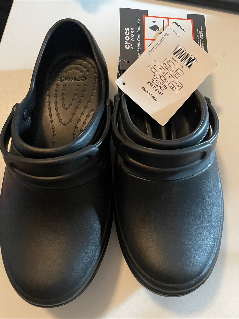 CROCS Black Work Clog - Slip-On Comfort - Picture 4 of 6